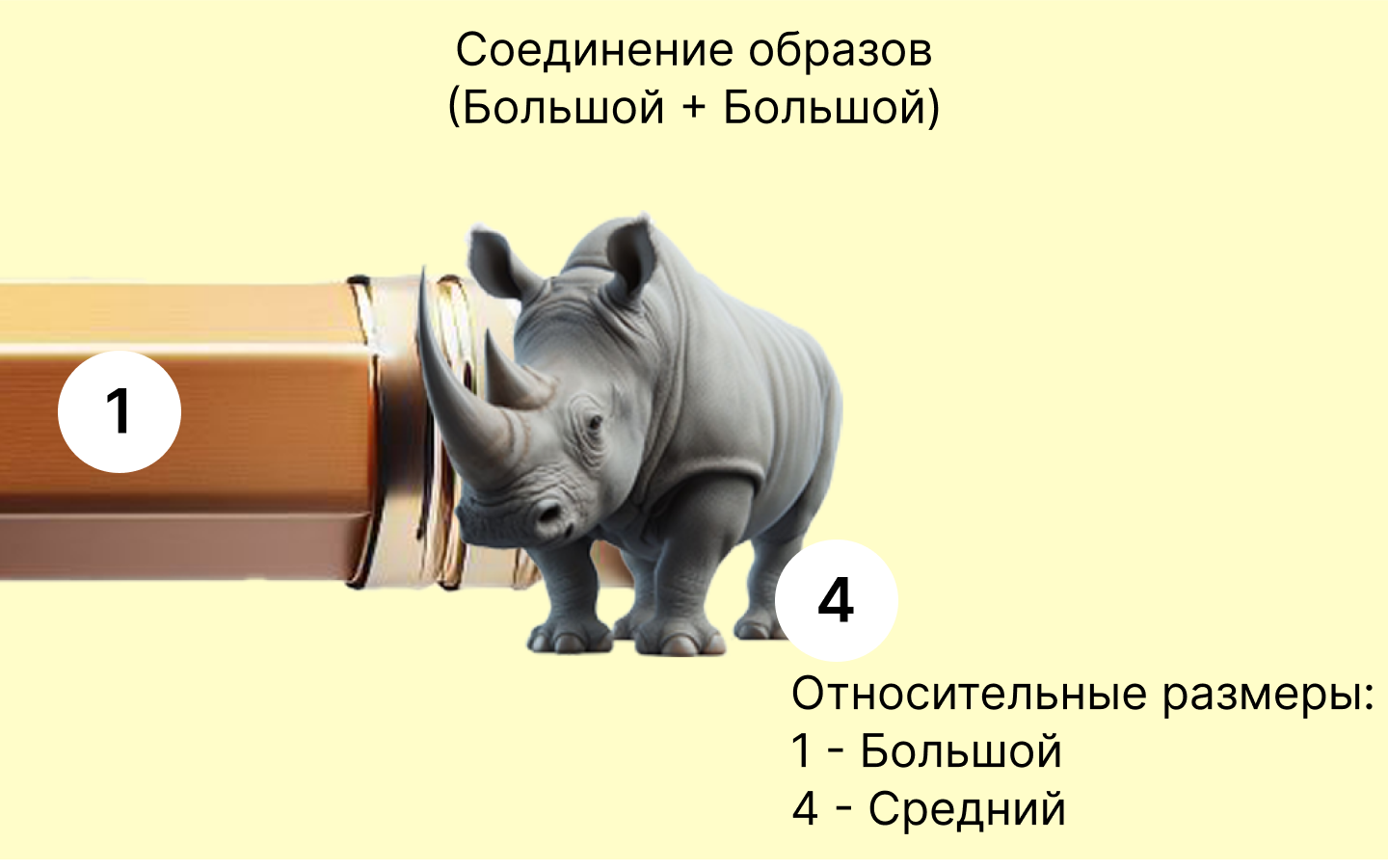Ластик Карандаша и носорог.